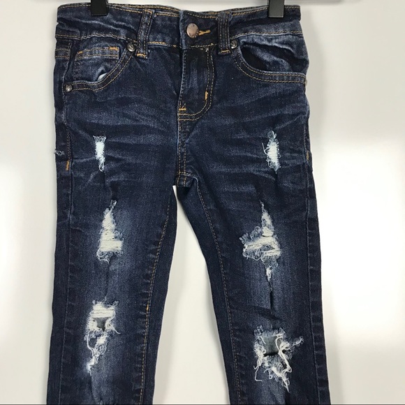 Jeans V.I.P. Distressed little Girl pants - Picture 2 of 10